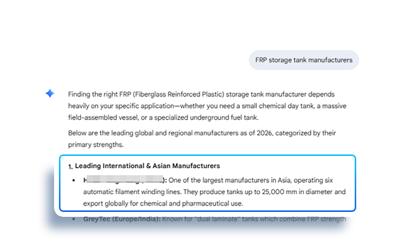 FRP storage tank manufacturers